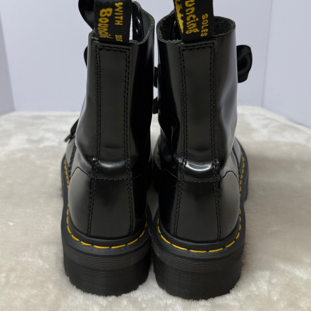 ⭐️Dr. Martens MOLLY Women's Leather Platform Boots BLACK BUTTERO size 8 - Picture 7 of 16